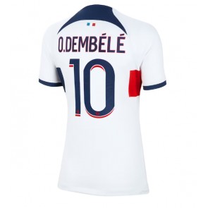 Paris Saint-Germain Ousmane Dembele #10 Udebanetrøje Dame 2023-24 Kort ærmer